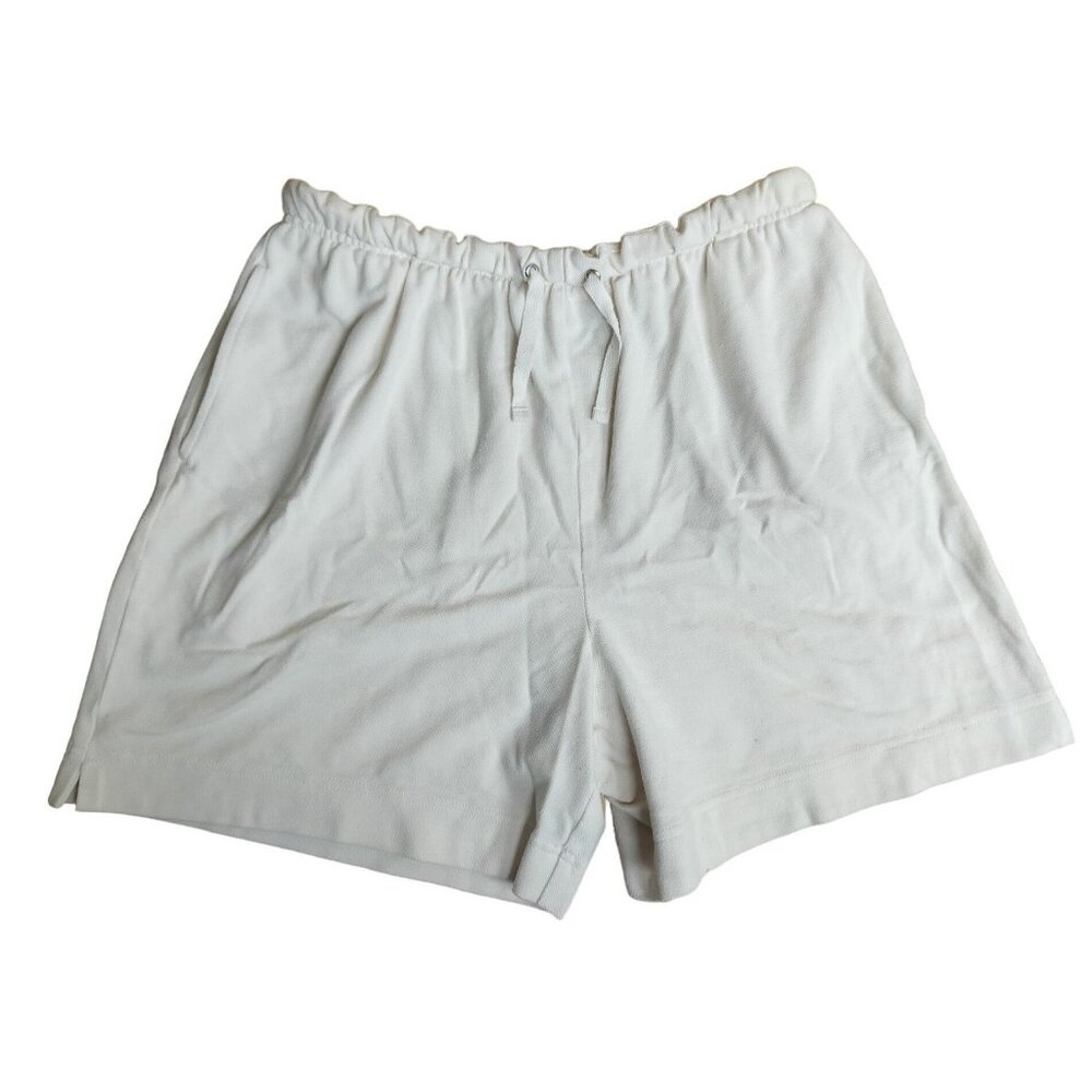 Jacklyn Smith Sport Womens Medium White Cotton/Polyester Shorts